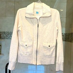 SO juniors size large jacket, tan